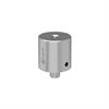 R-SA-6-8 - Adaptador espaciador de acero inoxidable 303 de Ø25,4 mm × 25 mm con rosca inferior M8 y superior M6