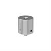 R-SA-8-6 - Adaptador espaciador de acero inoxidable 303 de Ø25,4 mm × 25 mm con rosca inferior M6 y superior M8
