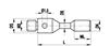 A-5004-0936 - M2 Ø1.5 mm tungsten carbide cylinder, L 11 mm, ML 1.5 mm, for ZEISS applications