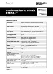 Katalogový list:  Systém uzavřeného snímače FORTiS-N™