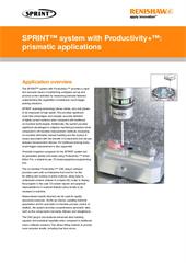 Application note:  SPRINT™ with Productivity+™ prismatic applications
