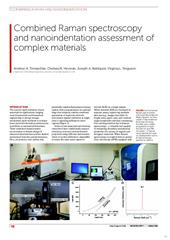 News release:  Combined Raman spectroscopy and nanoindentation assessment of complex materials