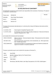 Declaration of conformity:  MP400S-DK Strain Gauge Assembly - UKD 2021-00924