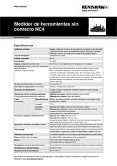 Hoja de datos técnicos:  Medidor de herramientas sin contacto NC4