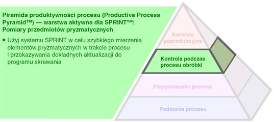 Piramida produktywności procesu (Productive Process Pyramid™) — warstwa aktywna dla SPRINT™: Pomiary przedmiotów pryzmatycznych