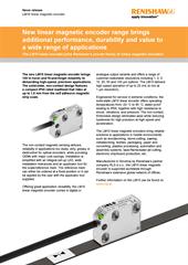 News release:  New linear magnetic encoder - LM10