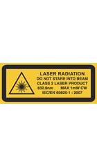 Class Ii Laser Safety Label Laser Safety Warning Label Class Ii