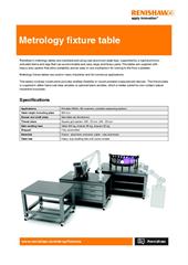 Data sheet:  Metrology fixture table