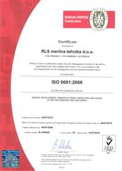 Сертификация компании RLS по ISO9001