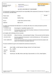 Declaration of conformity:  MP250 - UKD 2021-00654