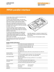 Data sheet:  RPI20 parallel interface