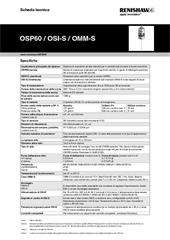 Scheda tecnica:  OSP60 / OSI-S / OMM-S