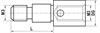 A-5004-1857 - M3 clamping screw XXT, internal M3 thread, titanium, L 8 mm, for ZEISS applications