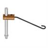 R-CW-50-50-4 - Pinza con alambre de muelle de 49,7 mm con varilla de 50 mm y rosca M4