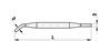 A-5555-0240 - Llave de puntas de acero inoxidable M5 de 2,9 x 1