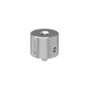 R-SA-20-4 - Adaptador espaciador de acero inoxidable 303 de Ø19,1 mm × 15 mm con rosca inferior M4 y superior 1/4-20