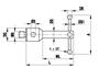A-5555-1153 - M5 4-way star, Ø0.6 mm ruby ball, tungsten carbide stem, ML 30 mm for Zeiss applications