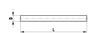 A-5555-0095 - M5 tungsten carbide, pin for star styli, D 2 mm, for Zeiss applications