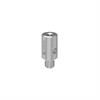 R-SA-4-6 - Adaptador espaciador de acero inoxidable 303 de Ø9,5 mm × 15 mm con rosca inferior M6 y superior M4