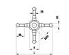 A-5555-0294 - M2 4 向星形,Ø2 mm 紅寶石球,不鏽鋼測針桿,ML 9.5 mm,適用於 ZEISS 應用項目