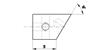 A-5555-2433 - M5 cube with angle, titanium, DS 67.5 mm, for Zeiss applications