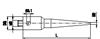 A-5555-0231 - M5 不鏽鋼數位化測針座，L 119 mm，用於 ZEISS 應用項目