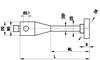 A-5555-2417 - M5 Ø20 mm 高強度鋼圓盤,用於 ScanMax,寬 1 mm,長 65 mm,ML 55mm,用於 ZEISS 應用項目