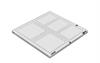R-PVW-501010-50-20R - 1/4-20 multi-window acrylic plate, 0.47 in × 10.00 in × 10.00 in